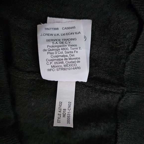 J. Crew Gray 100% Merino Wool Quarter Zip Long Sleeve Pullover Sweater Sz Large - Picture 12 of 12